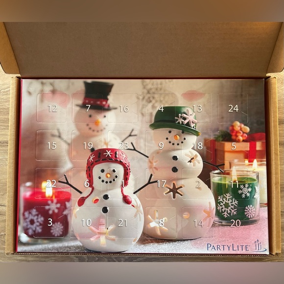 NIB PartyLite Advent Calendar 24 Piece Tea Light Candle Sampler Set Christmas - Picture 3 of 4